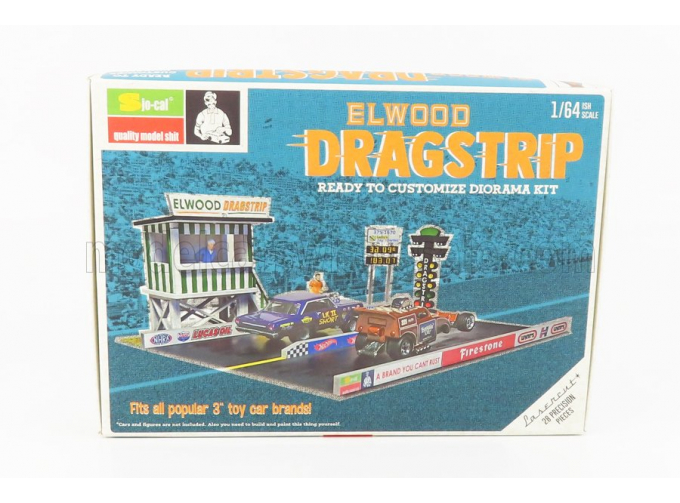 Сборная модель Diorama Kit Elwood Dragstrip