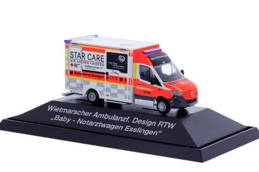 MERCEDES-BENZ Wietmarscher Ambulanzfahrze RTW Baby - Notarztwagen Esslingen (2018)