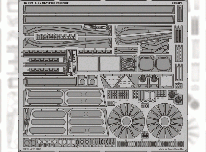 Фототравление C-47 exterior