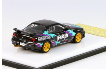 NISSAN Skyline GT-R R34 25gt Turbo HKS, black