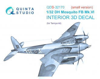 3D Декаль интерьера кабины DH Mosquito FB Mk.VI (Tamiya) (Small Version)