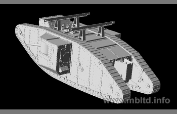 Сборная модель Британский танк MK I "Male", специальная модификация для Сектора Газа