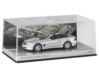 MERCEDES-BENZ SL-Class Roadster Bremen production plant edition R230 (2001), silver diamond