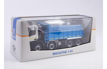 КАМАЗ 65951 самосвал, синий / белый