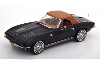 CHEVROLET Corvette C2 Sting Ray Convertible (1963), black brown