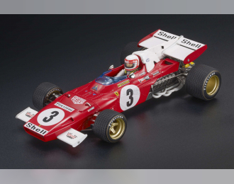 FERRARI F1 312b2 №3 3rd Dutch Zandvoort Gp (with Pilot Figure) (1971) Clay Regazzoni, Red White