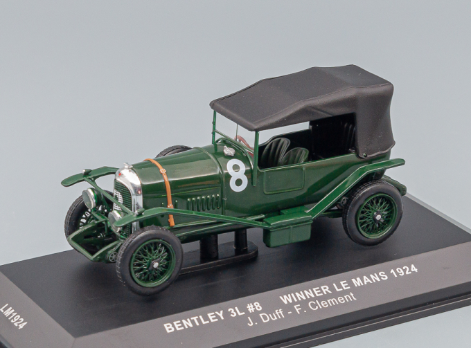 BENTLEY 3-litre 3.0l Team Bentley Motors Limited N 8 Winner 24h Le Mans 1924 J.duff - F.clement, British Racing Green