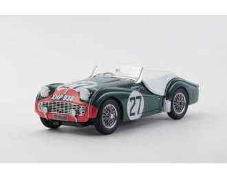 TRIUMPH TR3A Green/red Nr.27 1959 LM, green 