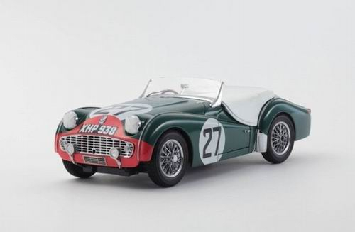 TRIUMPH TR3A Green/red Nr.27 1959 LM, green 