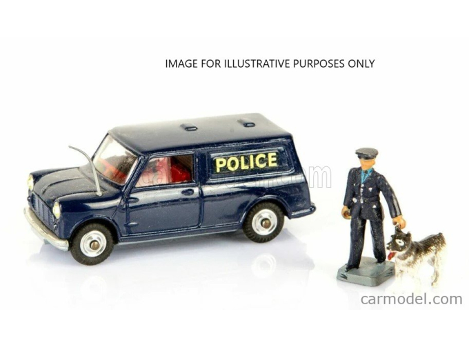 AUSTIN - MINI VAN POLICE WITH TRACKER DOG 1959