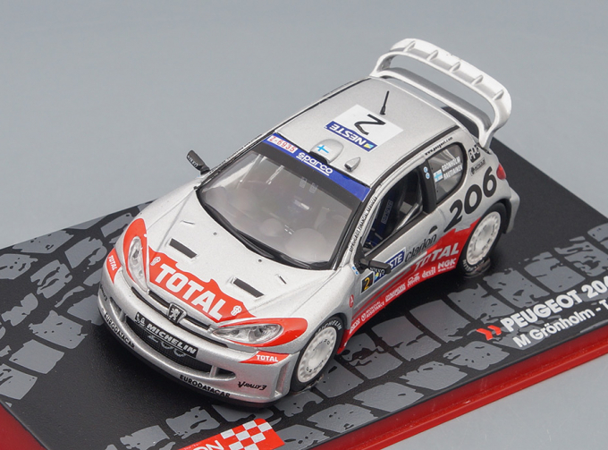 PEUGEOT 206 WRC M.Gronholm - T.Rautiainen, silver