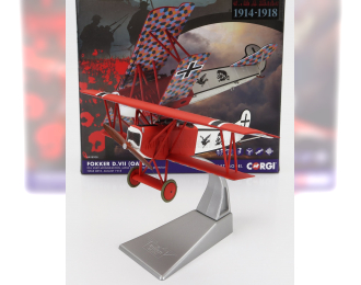 FOKKER D.VII Oaw Military Airplane (1918), Military Red White