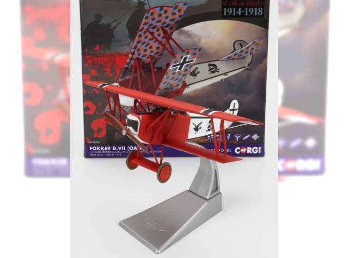 FOKKER D.VII Oaw Military Airplane (1918), Military Red White