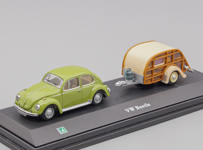 VOLKSWAGEN Beetlle с прицепом, green / brown