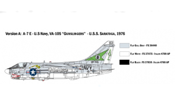 Сборная модель Американский штурмовик Ling-Temco-Vought A-7E Corsair II