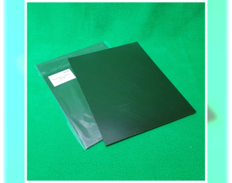 Полистирол черный лист 2,0 мм - 185х250 мм - 1 шт