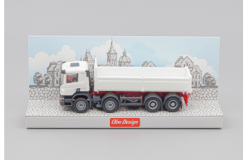 SCANIA P 8х4 самосвал с алюминиевыми бортами, белый