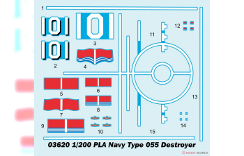 Сборная модель PLA Navy Type 055 Destroyer