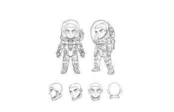 The Wandering Earth - Liu Qi (cartoon model)