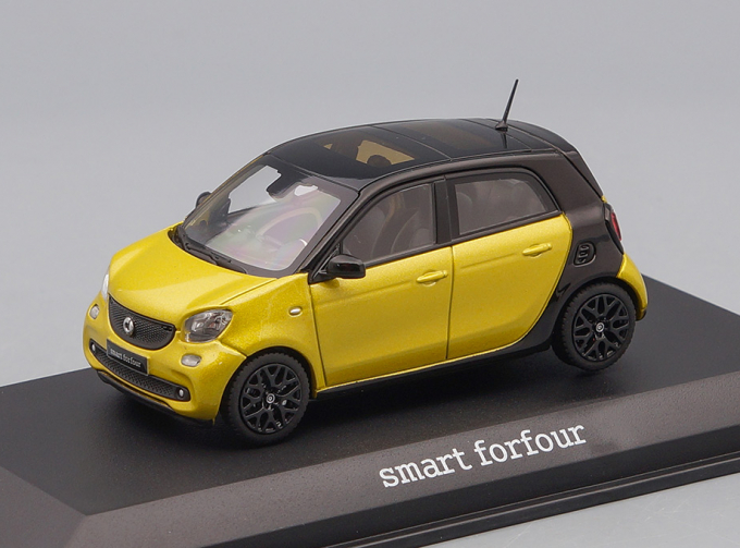 SMART ForFour Prime, black / yellow