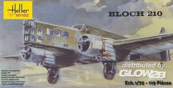 Сборная модель Французский бомбардировщик Bloch MB.210