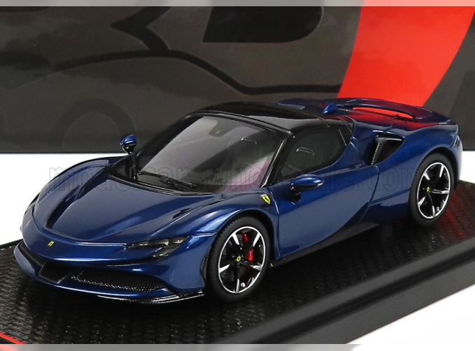 FERRARI Sf90 Stradale Hybrid Spider 1000hp Closed Roof (2020), Blu Elettrico - Blue Met