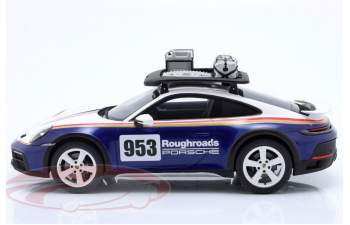 PORSCHE 911 (992) Dakar №953 Roughroads Rallye Design Paket, blue / white / red / gold (Roughroads Design)