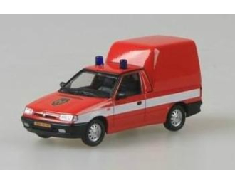 SKODA Felicia Pick-up Fire Czech Republic (1996), red