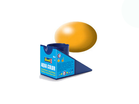 Краска акриловая водорастворимая - Желтый, сатиновая, 18 мл