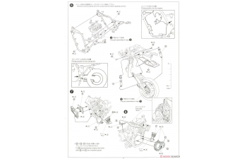 Сборная модель HONDA CB400 Super Four 92 with Custom Parts