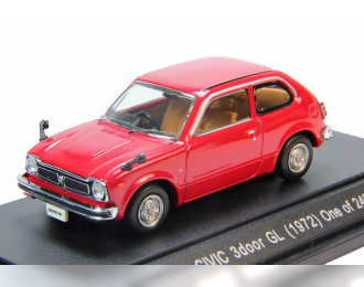 HONDA Civic 3door GL (1972), red