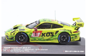 PORSCHE 911 GT3 R #1 "Grello" Manthey-Racing 24h Nuerburgring K.Estre, L. Vanthoor, F. Makowiecki, M.Christensen (2022)