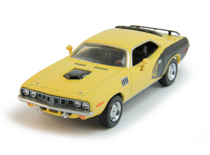 PLYMOUTH Cuda 440 (1971), yellow / black