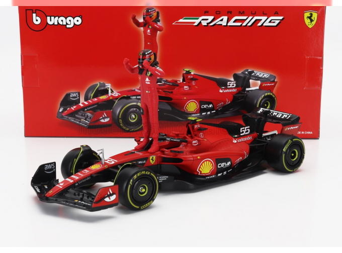 FERRARI F1 Sf-23 Team Scuderia Ferrari N 16 Season 2023 Charles Leclerc, Red Black