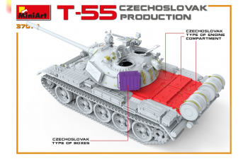 Сборная модель Танк Т-55 Чехословацкого Производства
