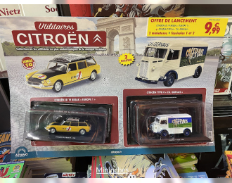 CITROEN ID 19 Break "Europe 1" + CITROEN type H "CH. Gervais", Utilitaires Citroen 1