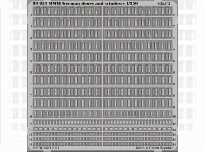 Фототравление для WWII German doors and windows