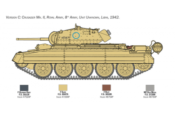 Сборная модель Crusader Mk. II with 8th Army Inf