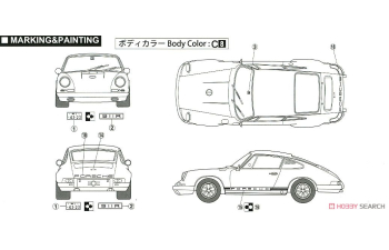 Сборная модель Porsche 911 R Coupe (1967)