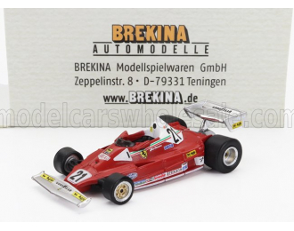 FERRARI F1 312t2 Scuderia Ferrari Sefac Team №21 Season (1977) Gilles Villeneuve With Figure, Red