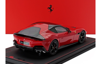 FERRARI 12cilindri V12 830cv Panoramic Roof (2024) - Glossy Black Rims - Con Vetrina - With Showcase, Rosso Corsa - Red