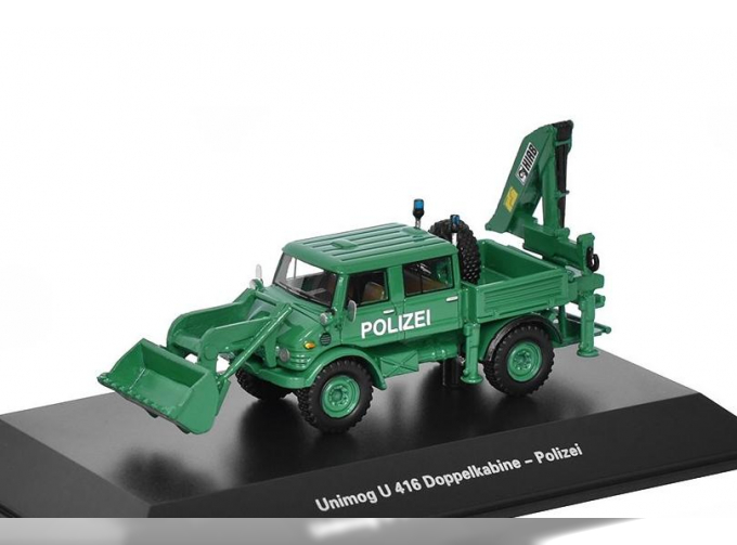 MERCEDES-BENZ Unimog U416 Doppelkabine Polizei (1977), green
