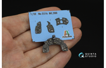 3D Декаль интерьера кабины пилота Macchi MC.200 Saetta (Italeri)