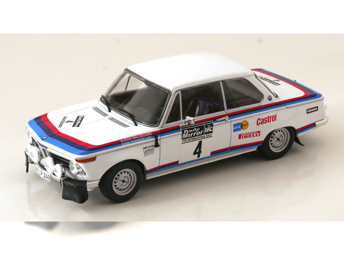 BMW 2002 Team Bmw Motorsport (night Version) №4 Rally Rac (1973) Bjorn Waldegaard - Hans Thorszelius, White