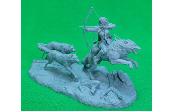 Сборная модель Миниатюра "Василиса на волке"