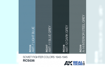 Набор реалистичных красок SOVIET FIGHTER COLORS 1943-1945