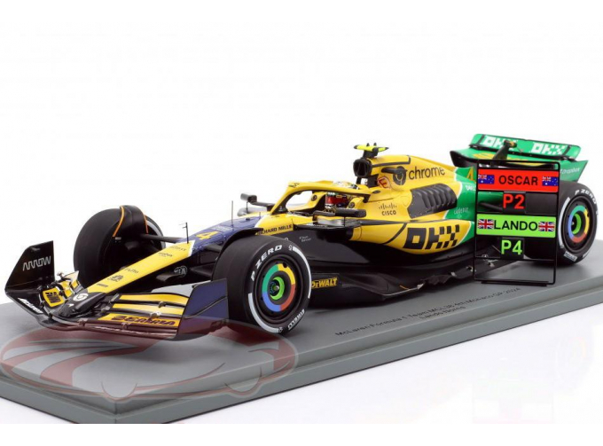 McLAREN MCL38 #4 4th Monaco GP Formula 1 Lando Norris (2024)