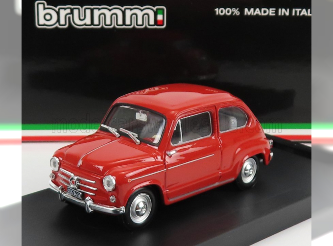 FIAT 600D BERLINA (1960), ROSSO CORALLO - RED