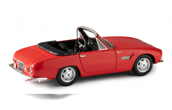 OSCA 1600 GT convertible top down by Fissore (1963), red