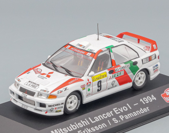 MITSUBISHI Lancer Evo I #9 1994 K.Eriksson - S.Pamander, white